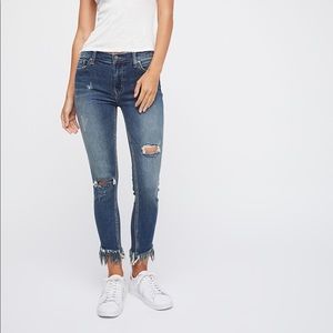 Free people great heights frayed skinny jeans